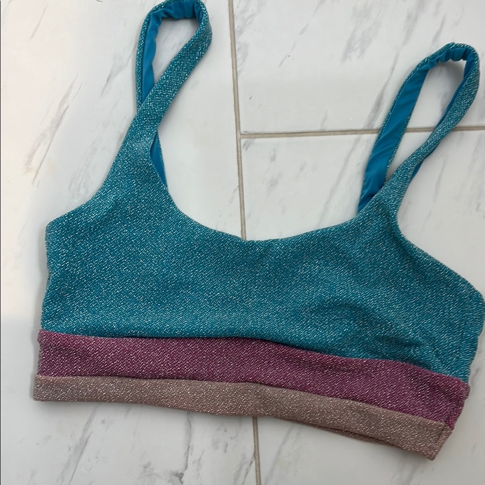 Colorful Textured Crop Top